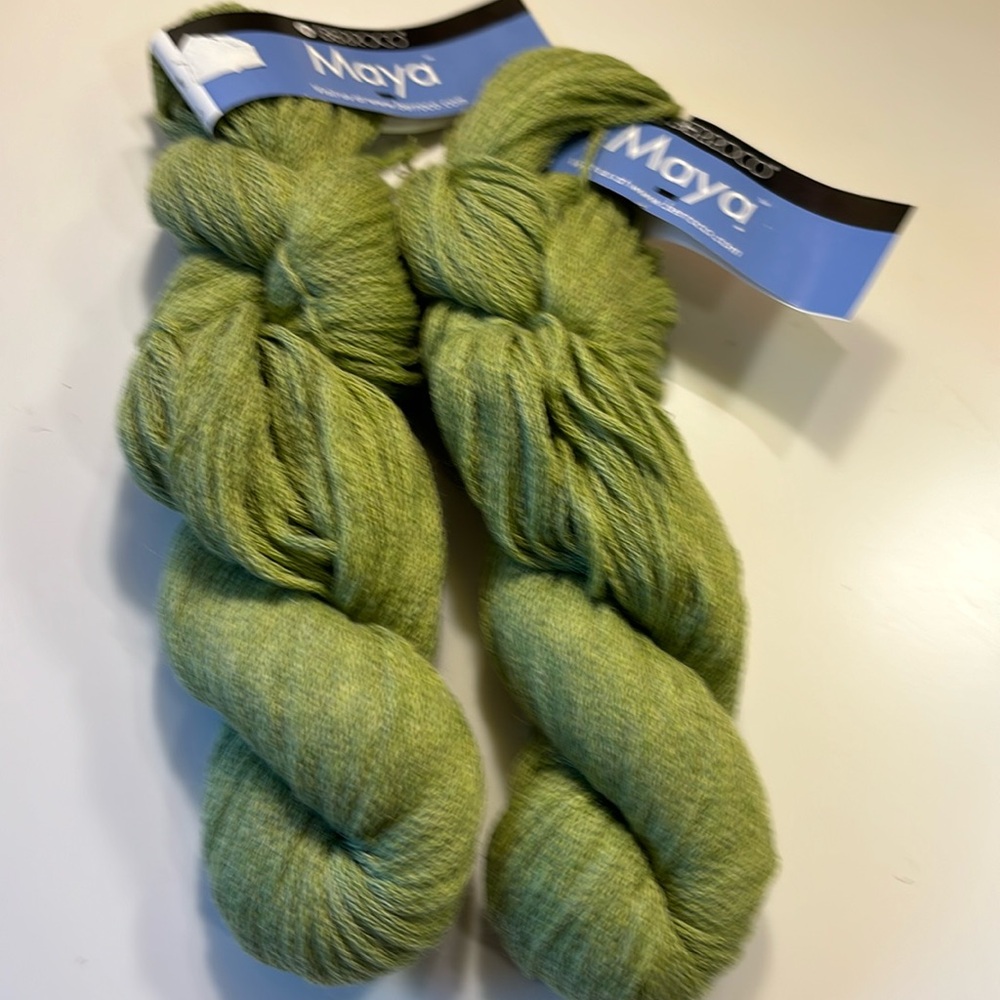 NWT Maya Worsted yarn from Berroco. Bundle of 2 50-gm hanks—3 bundles remain.